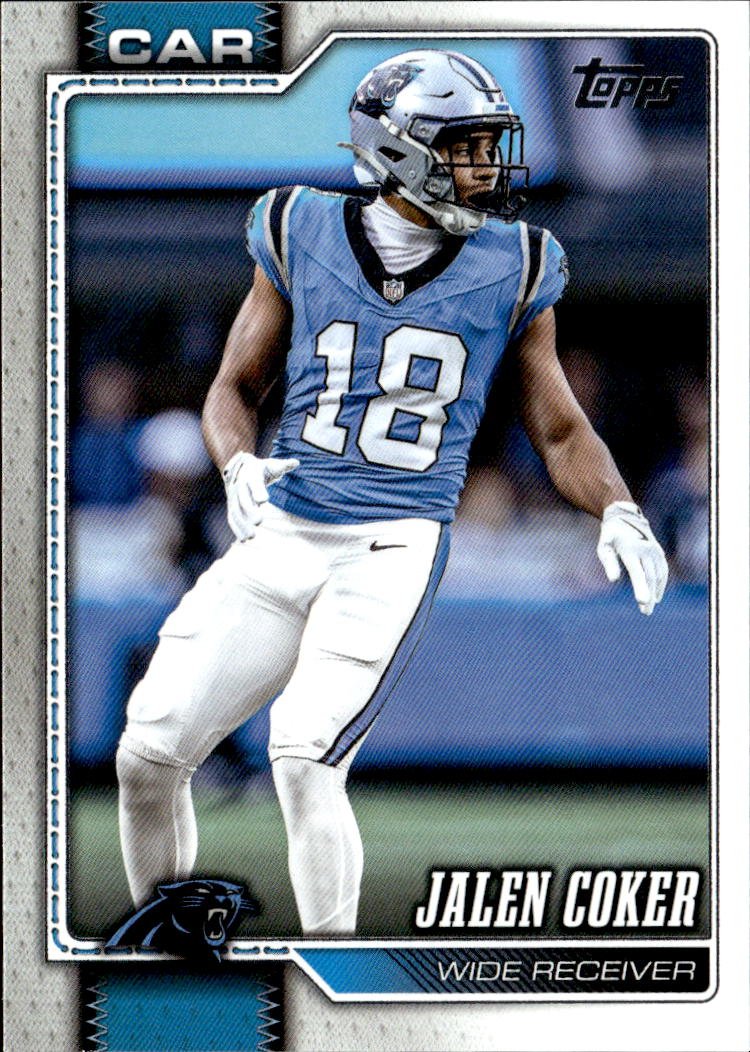 2026 Topps Jalen Coker graded slab