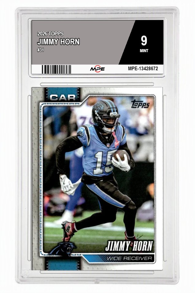 2026 TOPPS #31 JIMMY HORN MPE 9 MINT — graded card auctioned from the MPE vault