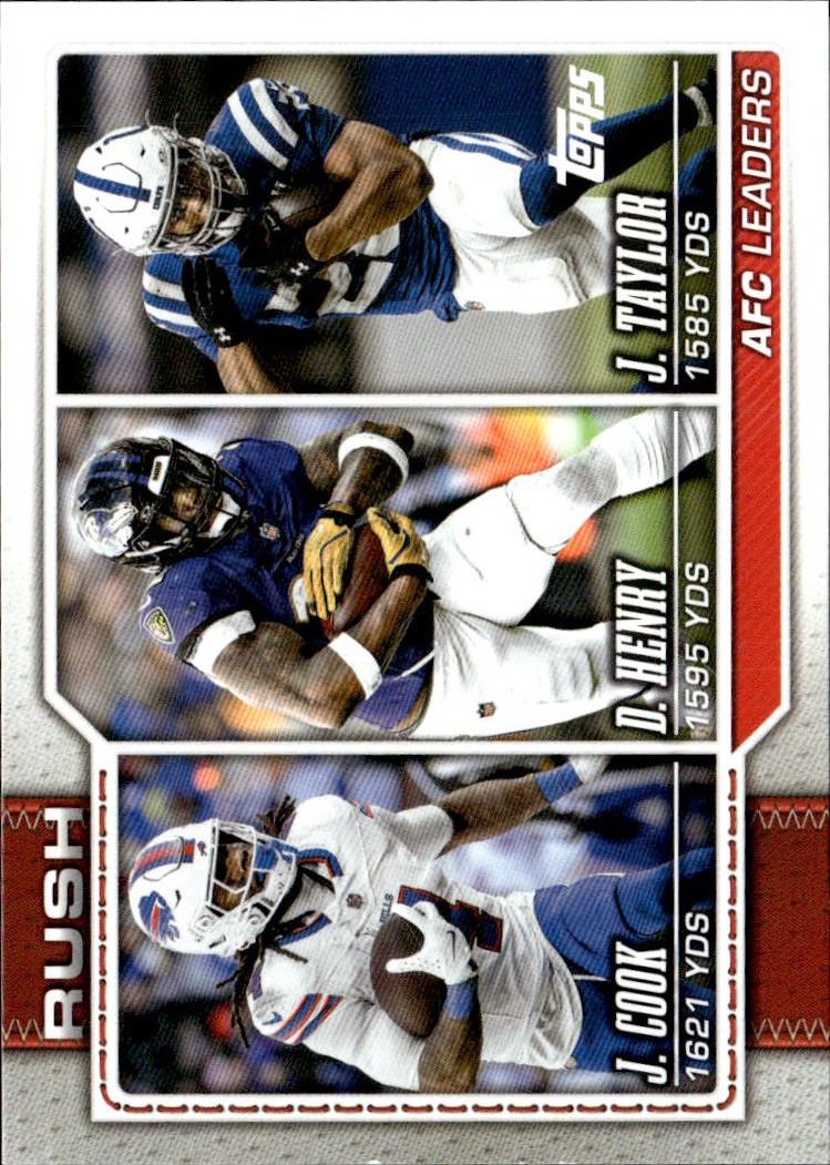 2026 Topps Derrick Henry, Jonathan Taylor, James Cook graded slab