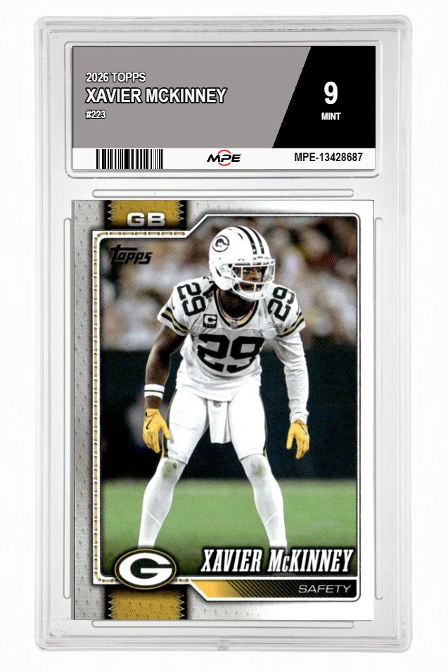 2026 TOPPS #223 XAVIER MCKINNEY MPE 9 MINT — graded card auctioned from the MPE vault