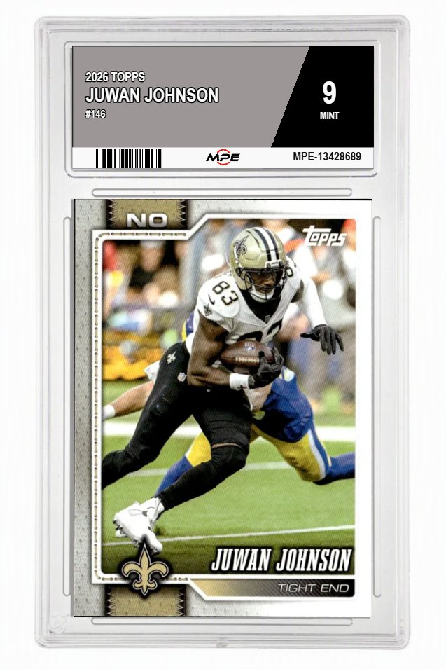 2026 TOPPS #146 JUWAN JOHNSON MPE 9 MINT — graded card auctioned from the MPE vault