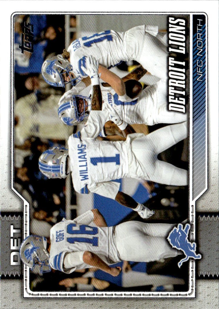2026 Topps Detroit Lions graded slab