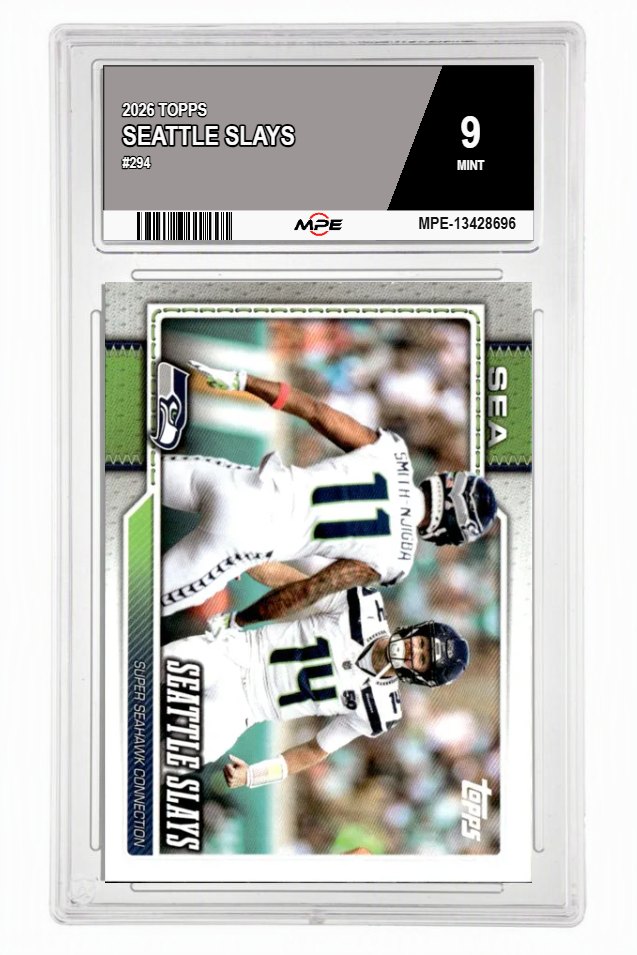 2026 TOPPS #294 SEATTLE SLAYS MPE 9 MINT — graded card auctioned from the MPE vault