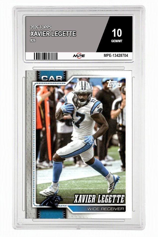2026 TOPPS #26 XAVIER LEGETTE MPE 10 GEM/MT — graded card auctioned from the MPE vault