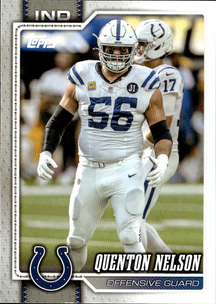 2026 Topps Quenton Nelson graded slab