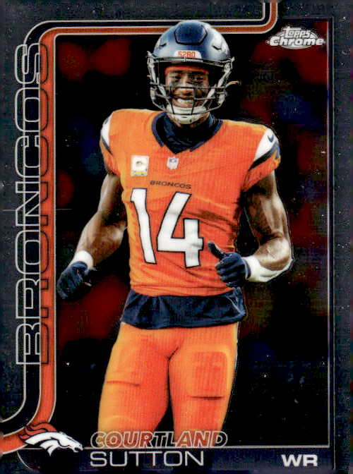 2025 Topps Chrome Courtland Sutton graded slab