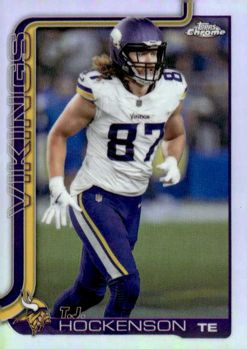 2025 Topps Chrome T.J. Hockenson graded slab