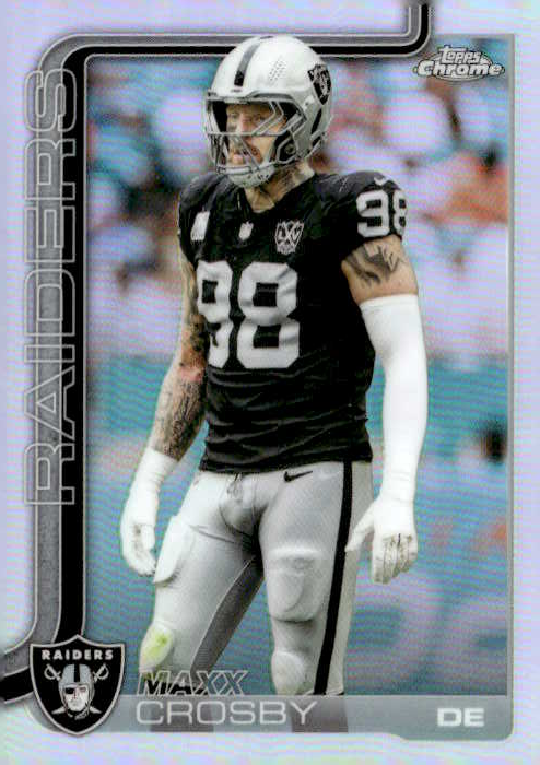 2025 Topps Chrome Maxx Crosby graded slab
