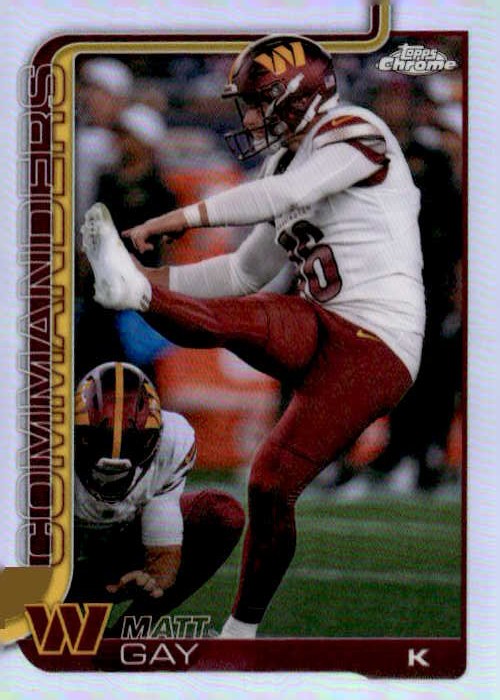 2025 Topps Chrome Matt Gay graded slab