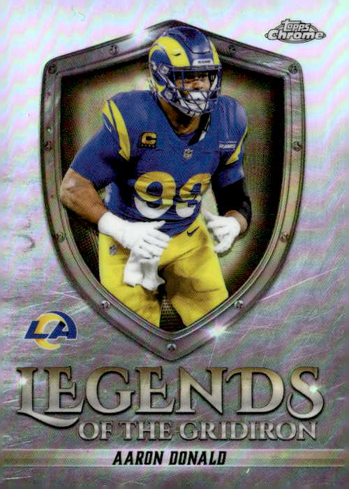 2025 Topps Chrome Aaron Donald graded slab