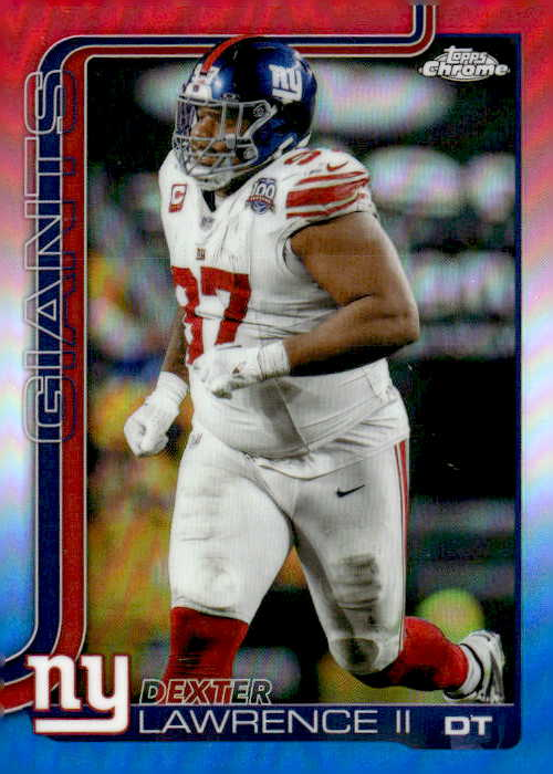 2025 Topps Chrome Dexter Lawrence II graded slab