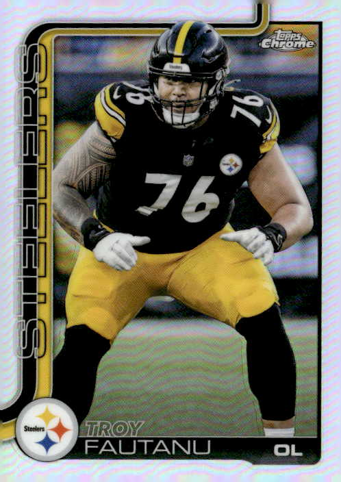 2025 Topps Chrome Troy Fautanu graded slab