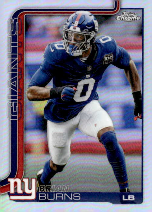 2025 Topps Chrome Brian Burns graded slab