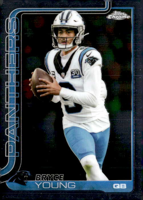 2025 Topps Chrome Bryce Young graded slab