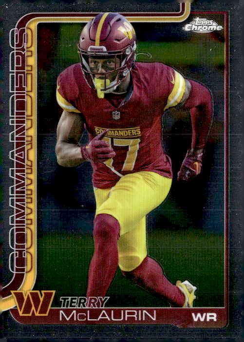 2025 Topps Chrome Terry McLaurin graded slab