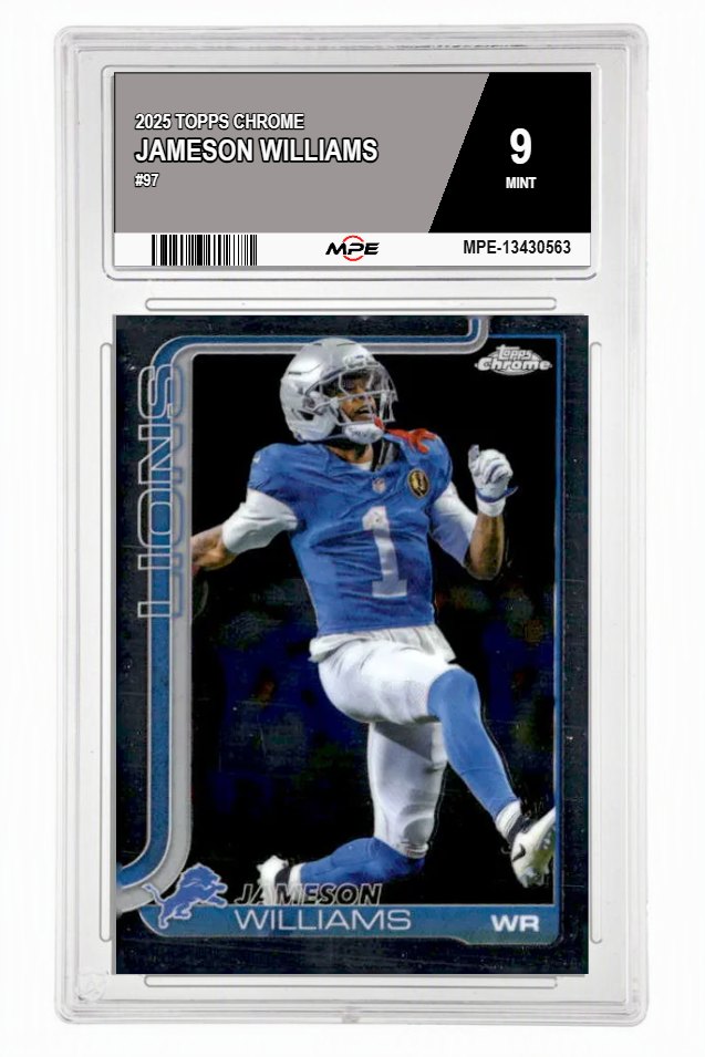 2025 TOPPS CHROME #97 JAMESON WILLIAMS MPE 9 MINT — graded card auctioned from the MPE vault