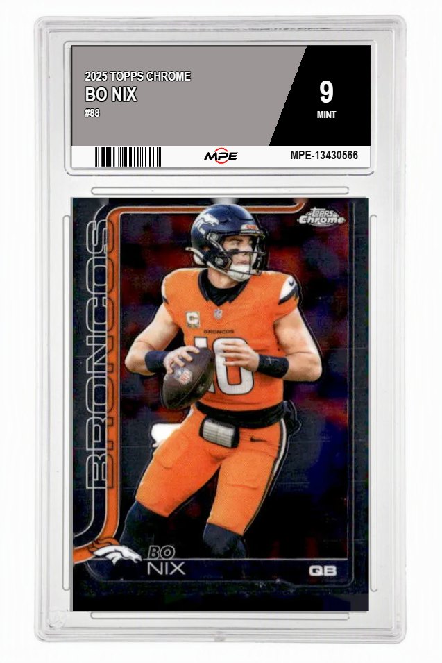 2025 TOPPS CHROME #88 BO NIX MPE 9 MINT — graded card auctioned from the MPE vault
