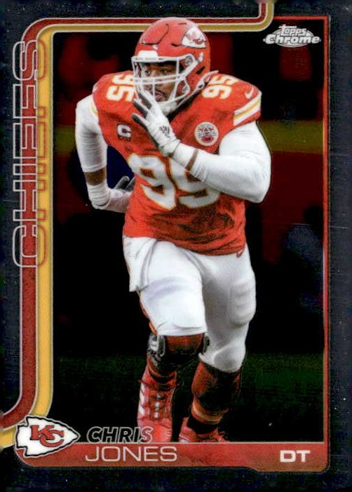 2025 Topps Chrome Chris Jones graded slab