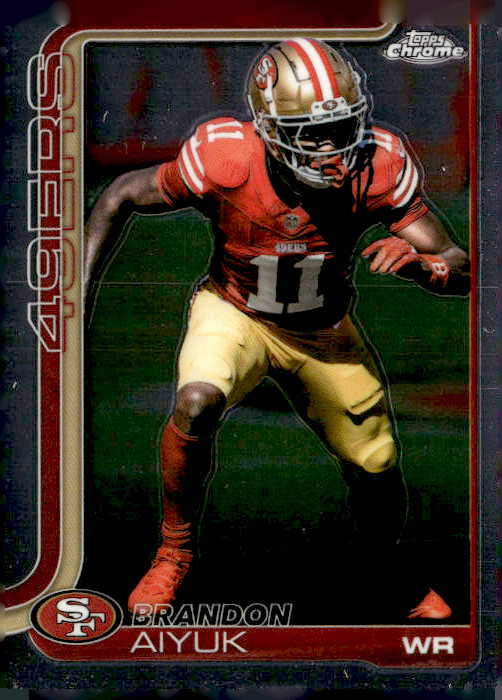 2025 Topps Chrome Brandon Aiyuk graded slab
