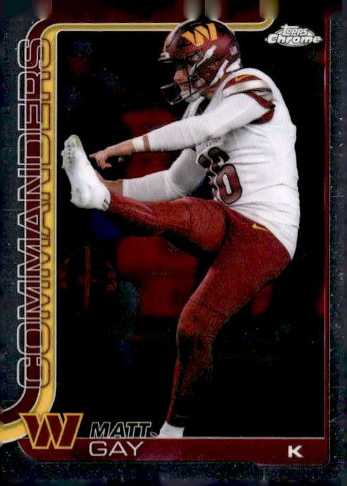 2025 Topps Chrome Matt Gay graded slab