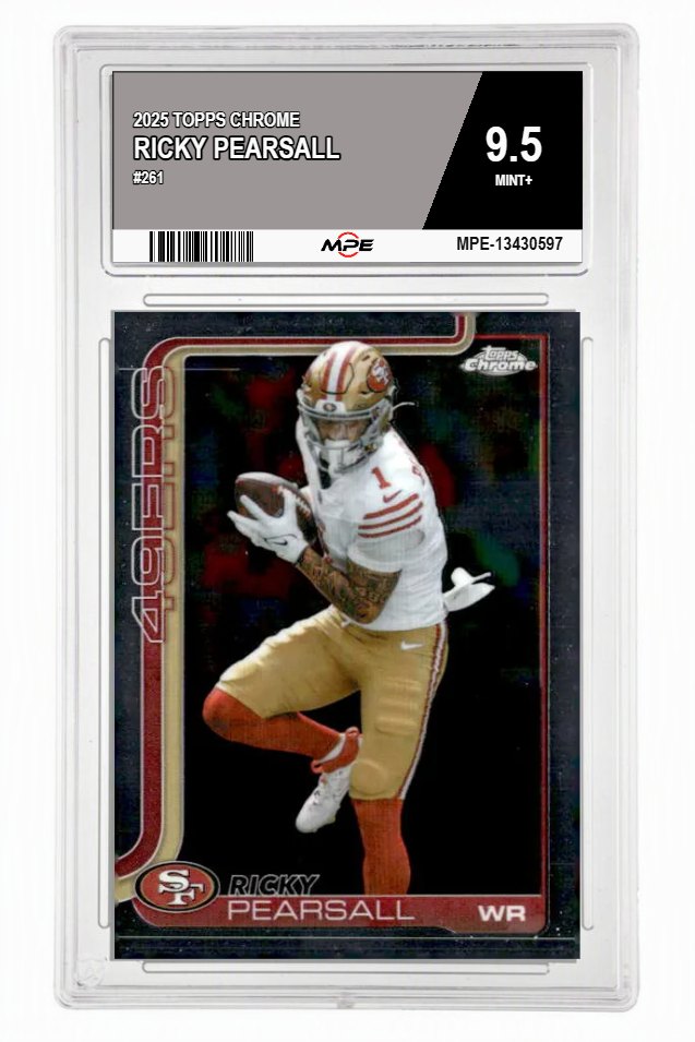 2025 TOPPS CHROME #261 RICKY PEARSALL MPE 9.5 MINT+ — graded card auctioned from the MPE vault