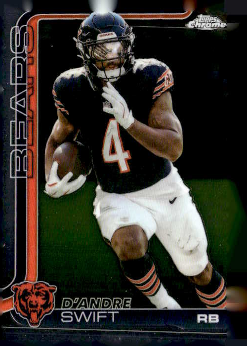 2025 Topps Chrome D'Andre Swift graded slab