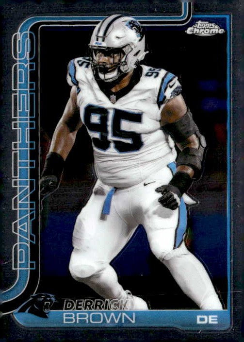 2025 Topps Chrome Derrick Brown graded slab