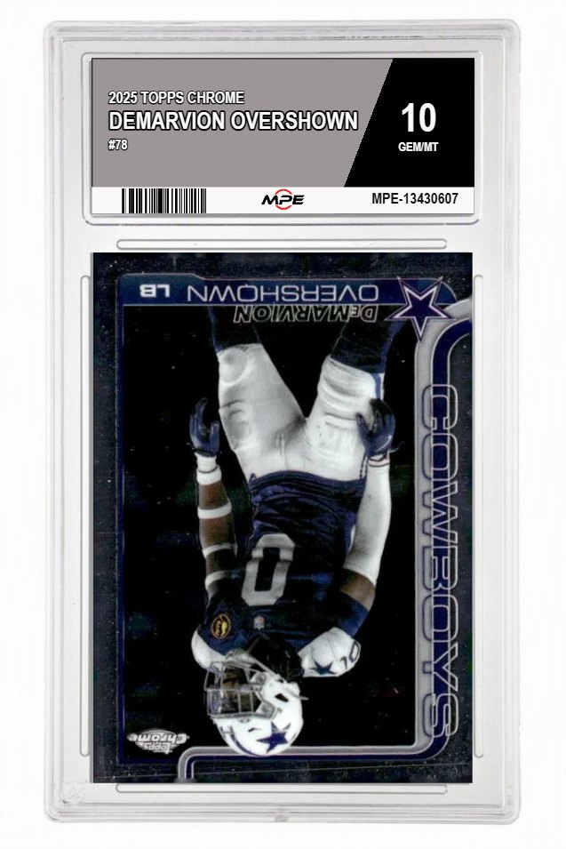2025 TOPPS CHROME #78 DEMARVION OVERSHOWN MPE 10 GEM/MT — graded card auctioned from the MPE vault