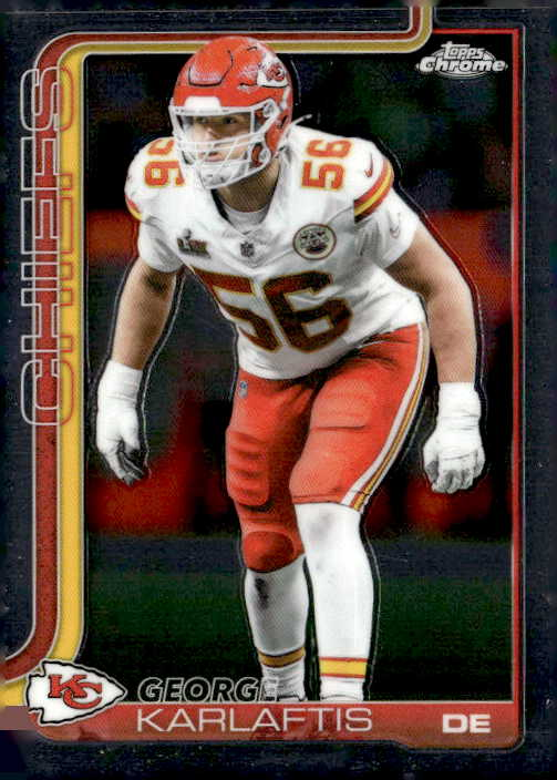 2025 Topps Chrome George Karlaftis graded slab