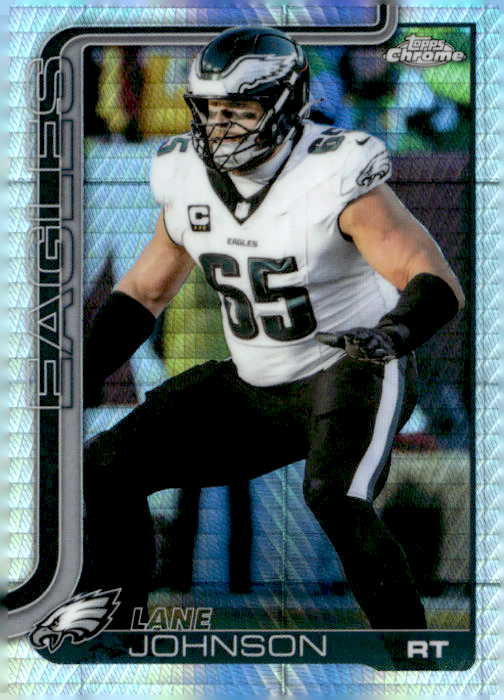 2025 Topps Chrome Lane Johnson graded slab