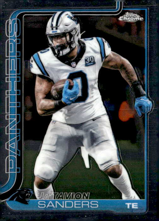 2025 Topps Chrome Ja'Tavion Sanders graded slab