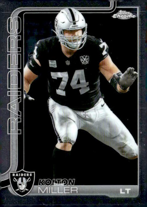 2025 Topps Chrome Kolton Miller graded slab