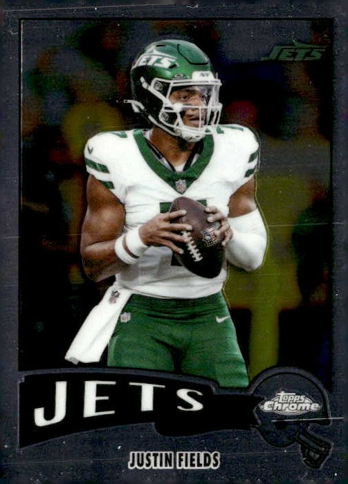 2025 Topps Chrome Justin Fields graded slab