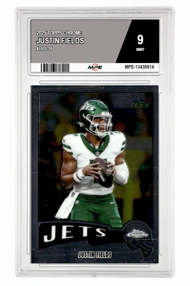 2025 TOPPS CHROME #1975-26 JUSTIN FIELDS MPE 9 MINT — graded card auctioned from the MPE vault