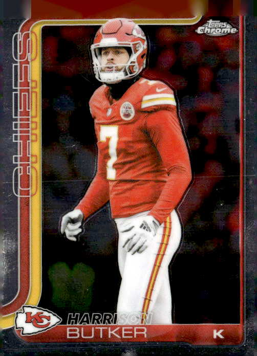 2025 Topps Chrome Harrison Butker graded slab