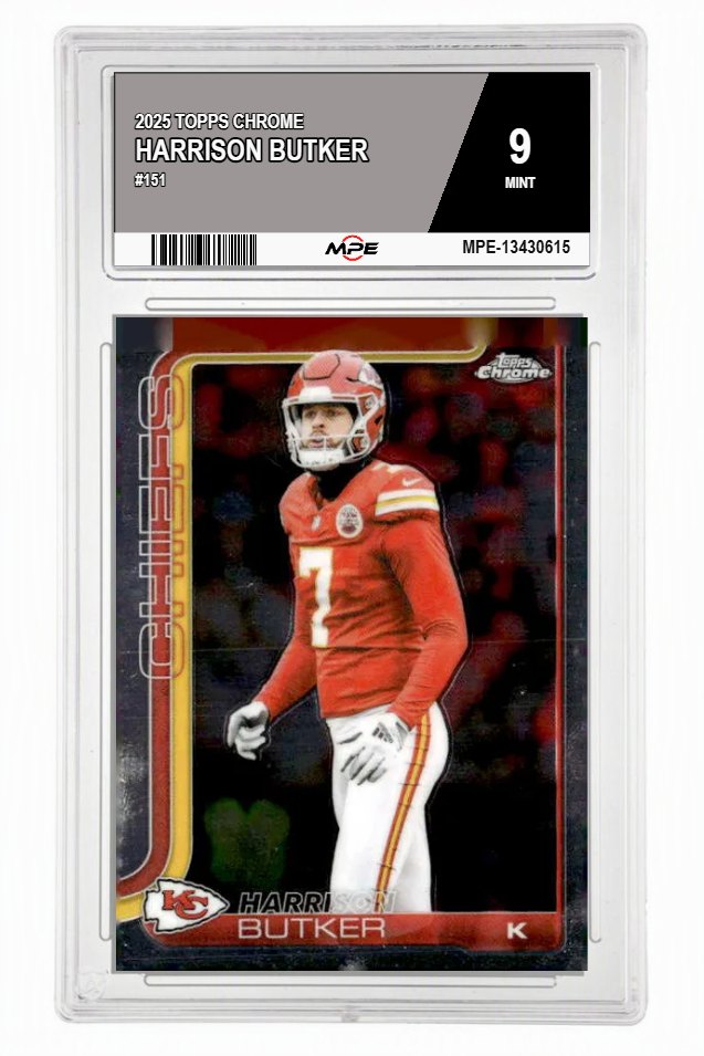 2025 TOPPS CHROME #151 HARRISON BUTKER MPE 9 MINT — graded card auctioned from the MPE vault