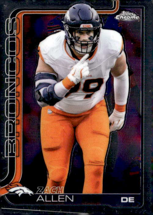 2025 Topps Chrome Zach Allen graded slab