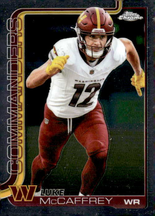 2025 Topps Chrome Luke McCaffrey graded slab