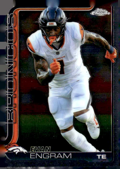 2025 Topps Chrome Evan Engram graded slab