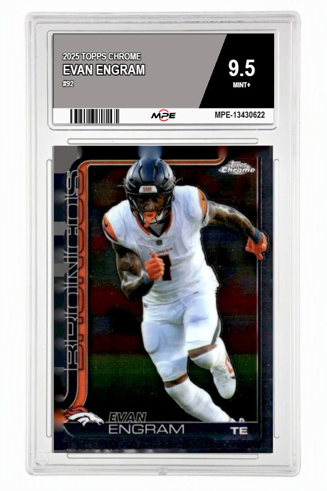 2025 TOPPS CHROME #92 EVAN ENGRAM MPE 9.5 MINT+ — graded card auctioned from the MPE vault