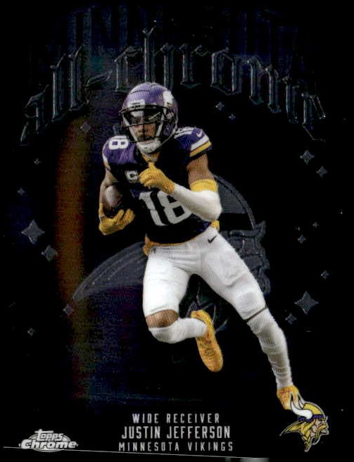 2025 Topps Chrome Justin Jefferson graded slab