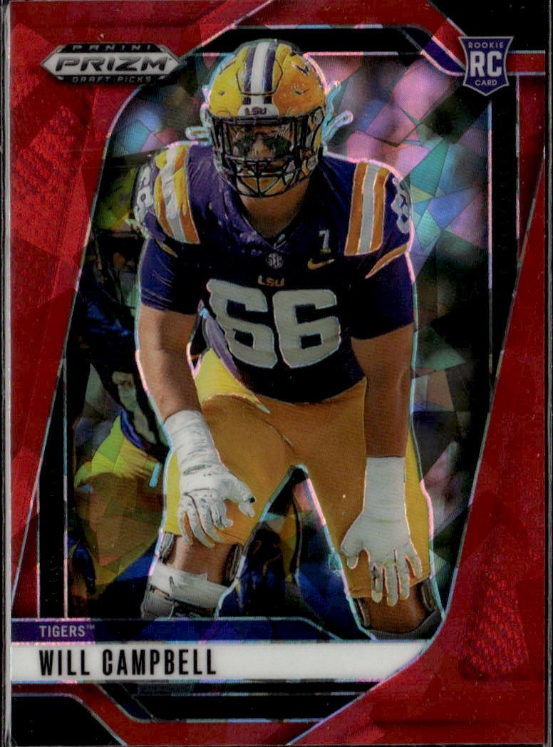 2025 Prizm Draft Picks Will Campbell graded slab