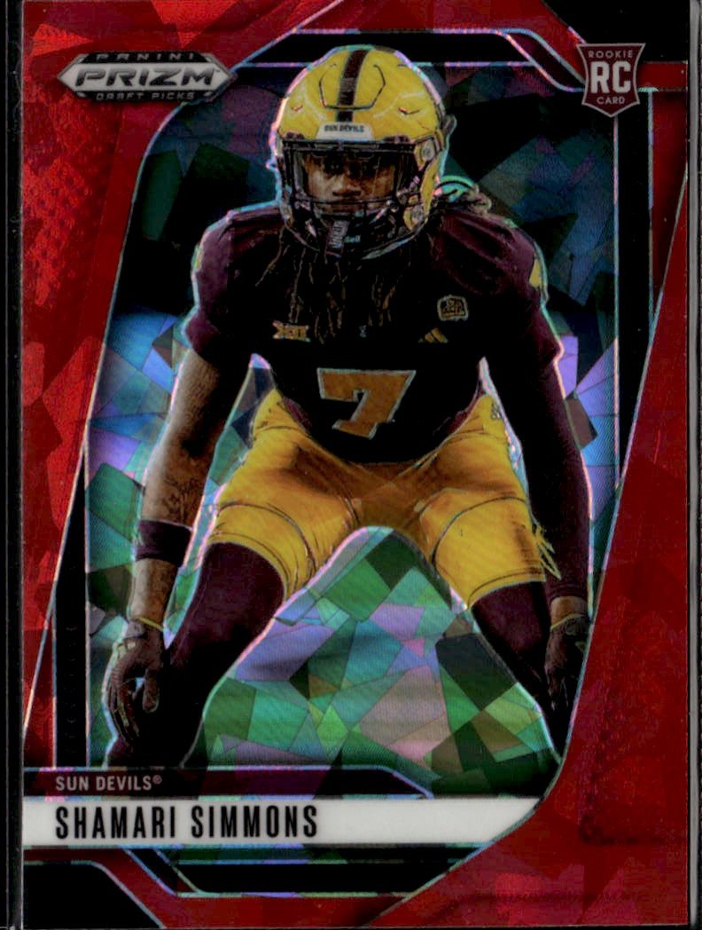 2025 Prizm Draft Picks Shamari Simmons graded slab