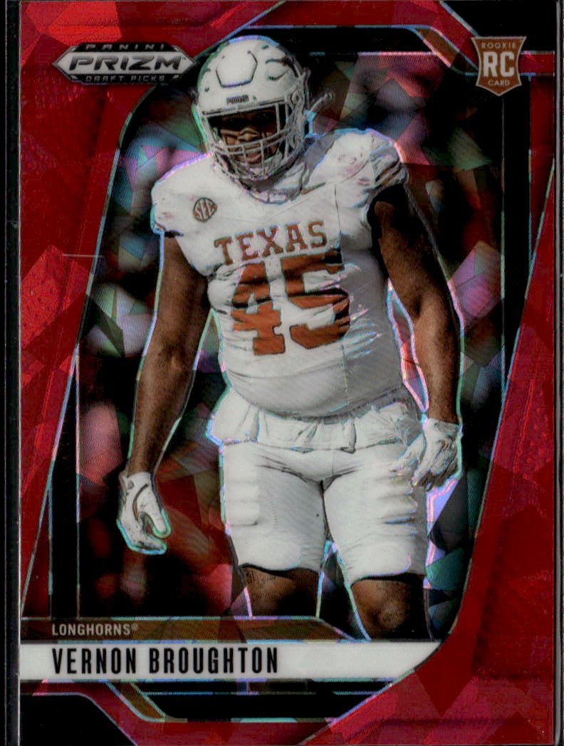 2025 Prizm Draft Picks Vernon Broughton graded slab