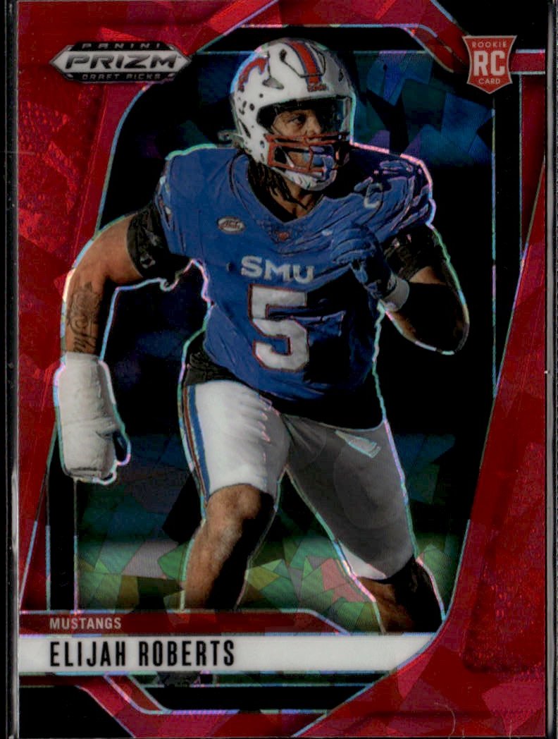 2025 Prizm Draft Picks Elijah Roberts graded slab