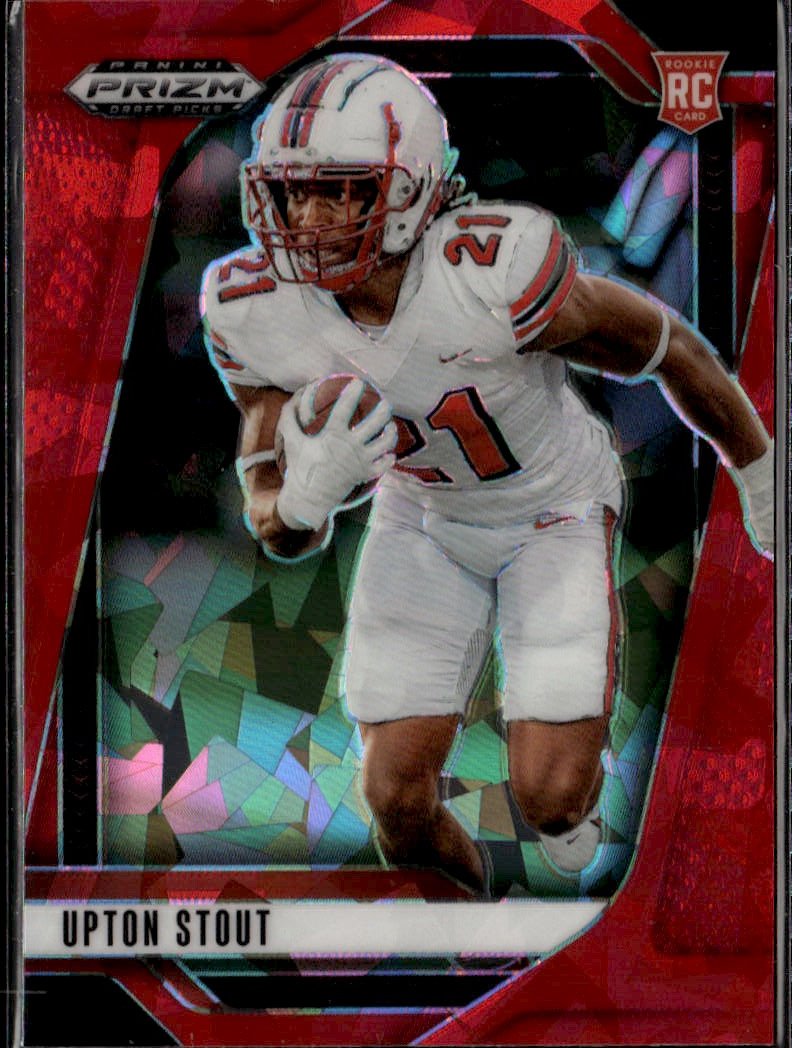 2025 Prizm Draft Picks Upton Stout graded slab