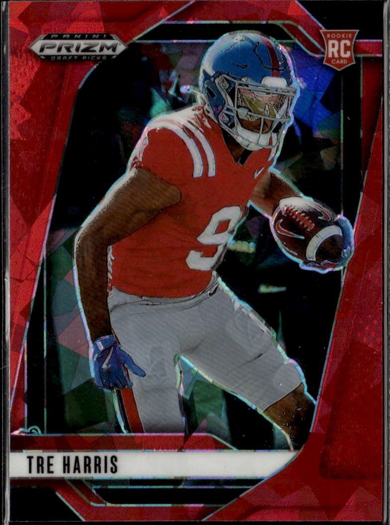 2025 Prizm Draft Picks Tre Harris graded slab