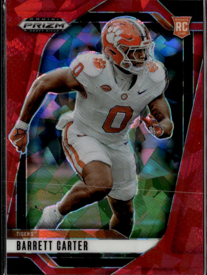 2025 Prizm Draft Picks Barrett Carter graded slab