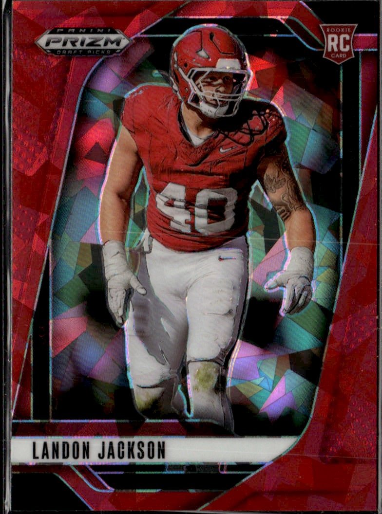 2025 Prizm Draft Picks Landon Jackson graded slab