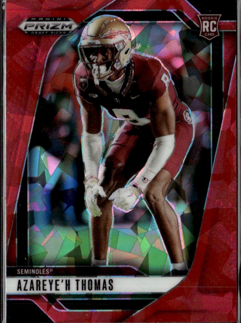 2025 Prizm Draft Picks Azareye'H Thomas graded slab